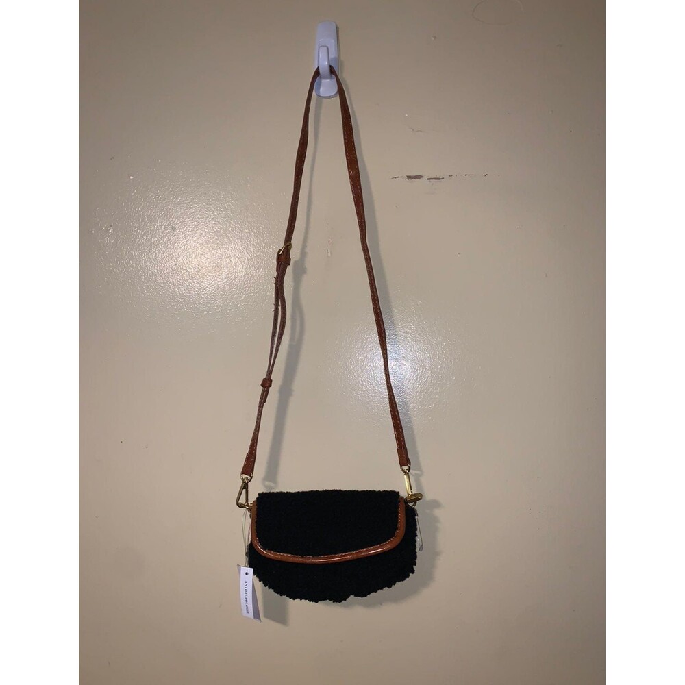Anthropologie sherpa fur mini bag